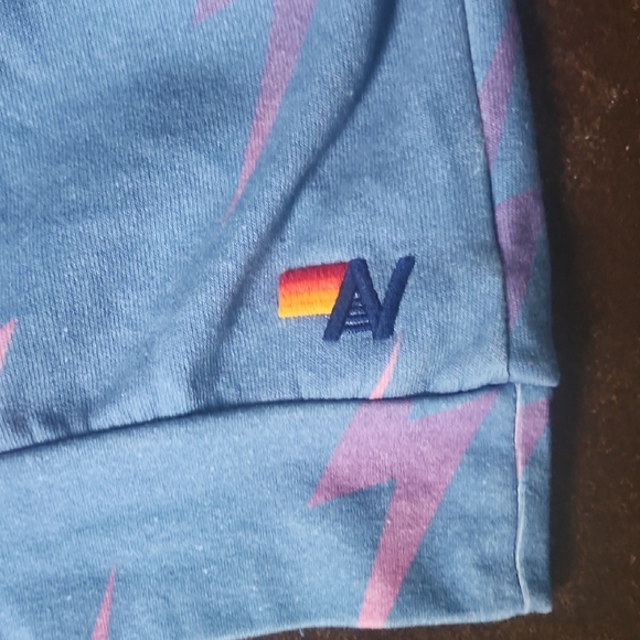 Aviator Nation Blue and Pink Lightning Sweatshirt - Picture 4 of 6